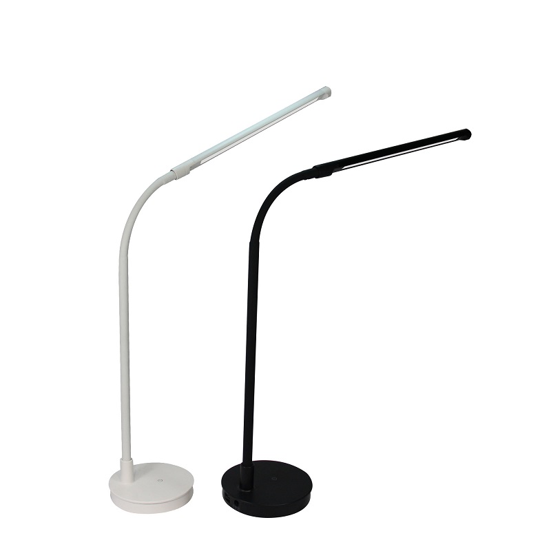 Lámpara LED lámpara negra Lámpara LED lámpara de lectura LED Metal lámpara de terciopelo flexible cuidado del ojo luz solar
